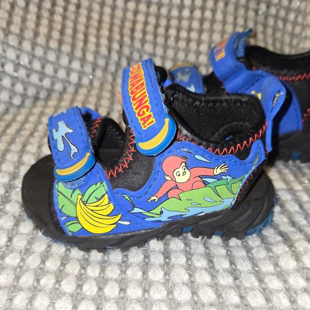 Curious George Toddler Sandals Shoes Size 4